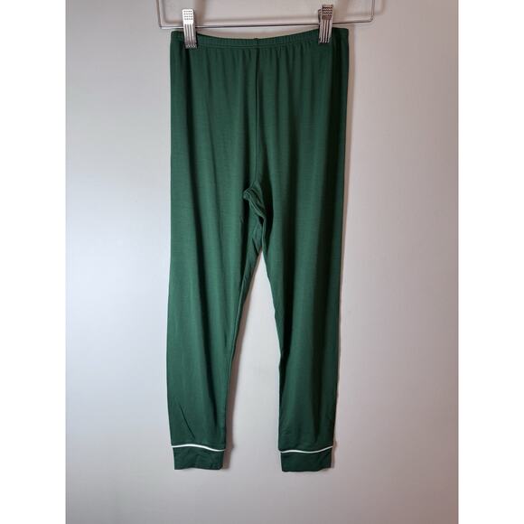 Eberjey Kids TENCEL Modal Unisex Long PJ Set Forest Green Size 8 NWT NEW $72 - Picture 5 of 10